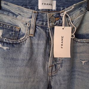 Frame Denim Light Blue Distressed Men's Jeans